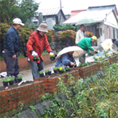 倉吉打吹玉川周辺の清掃活動
